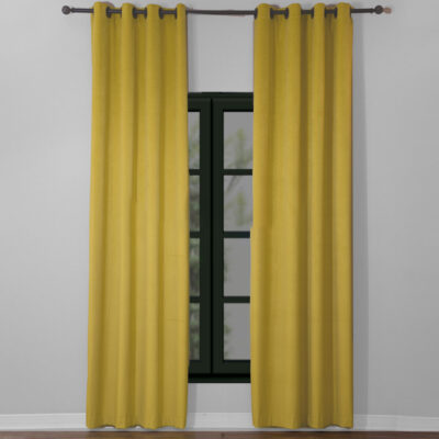 پرده مخمل زرد گارنت