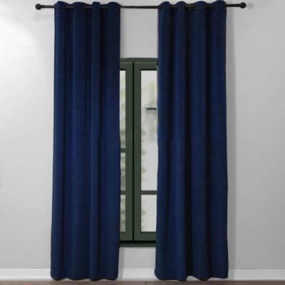 پرده مخمل سرمه ای مدل گارنت GARNET V-AS 409